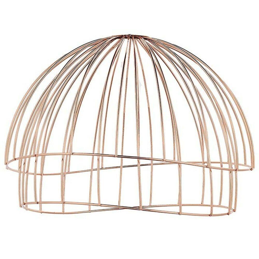 Hanging Ceiling Pendant Light Shade Geometric Wire Frame Dome Bowl Cage