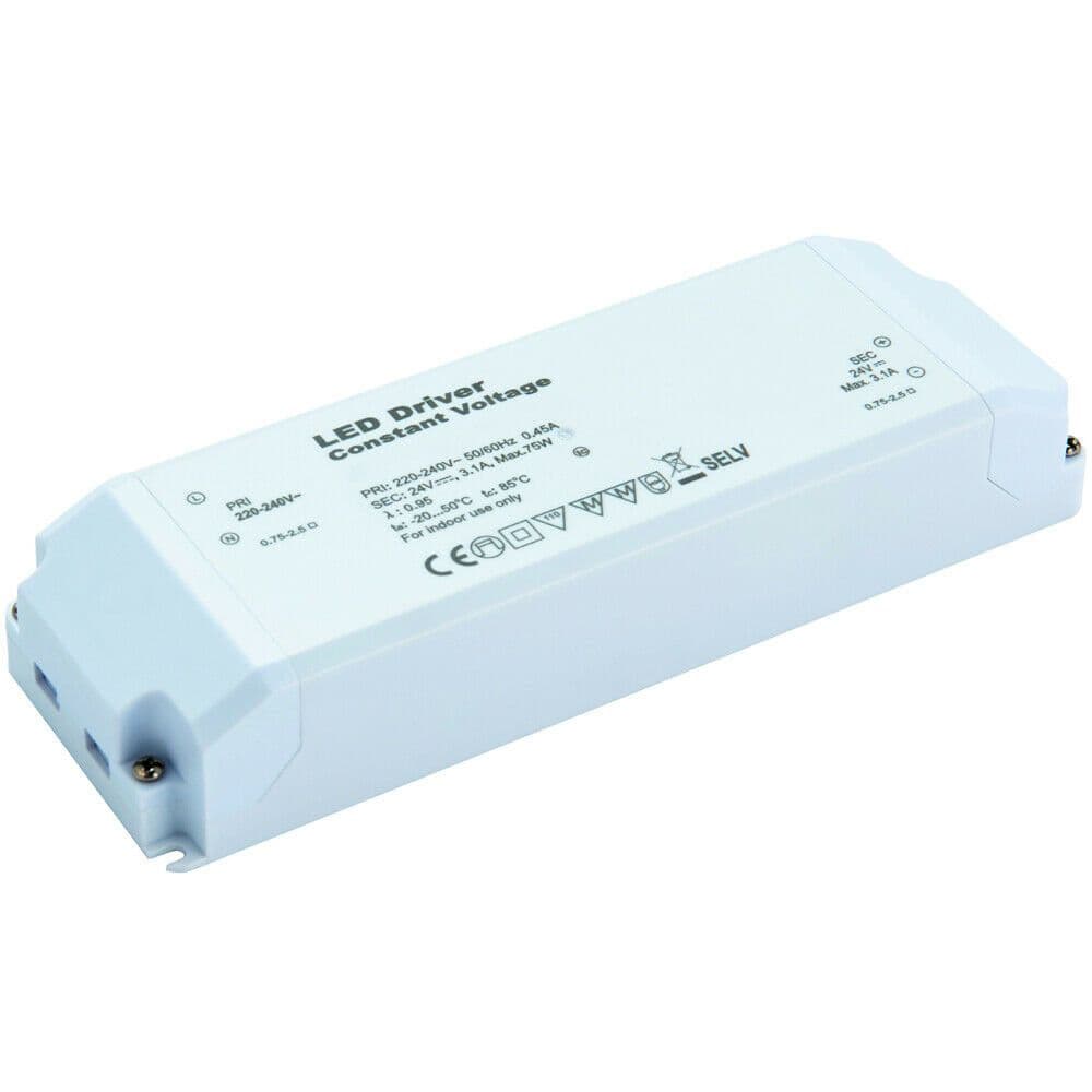 24V DC 75W Constant LED Driver Transformer Low Voltage Light Power Converter