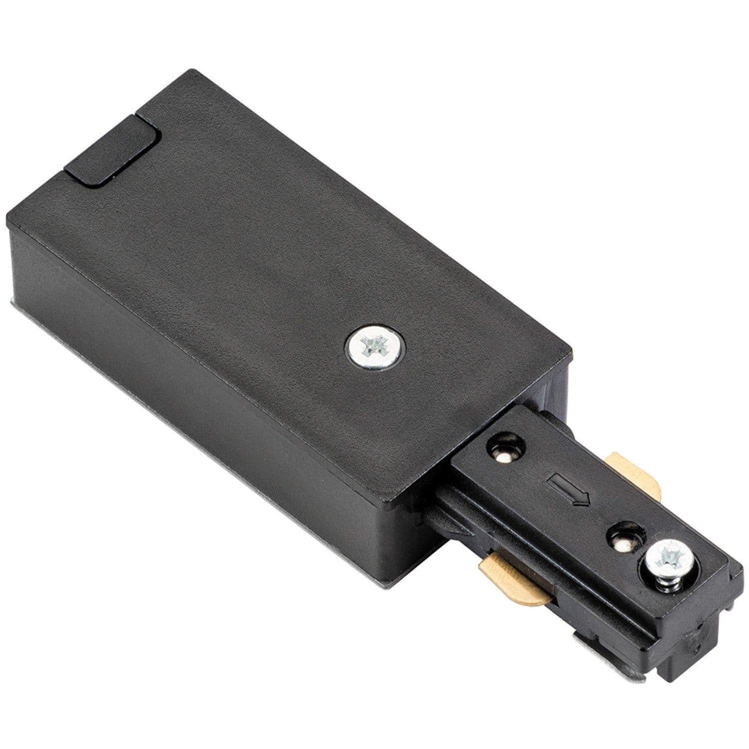 Commercial Track Light Live End Connector 107mm Length Pc Rail System