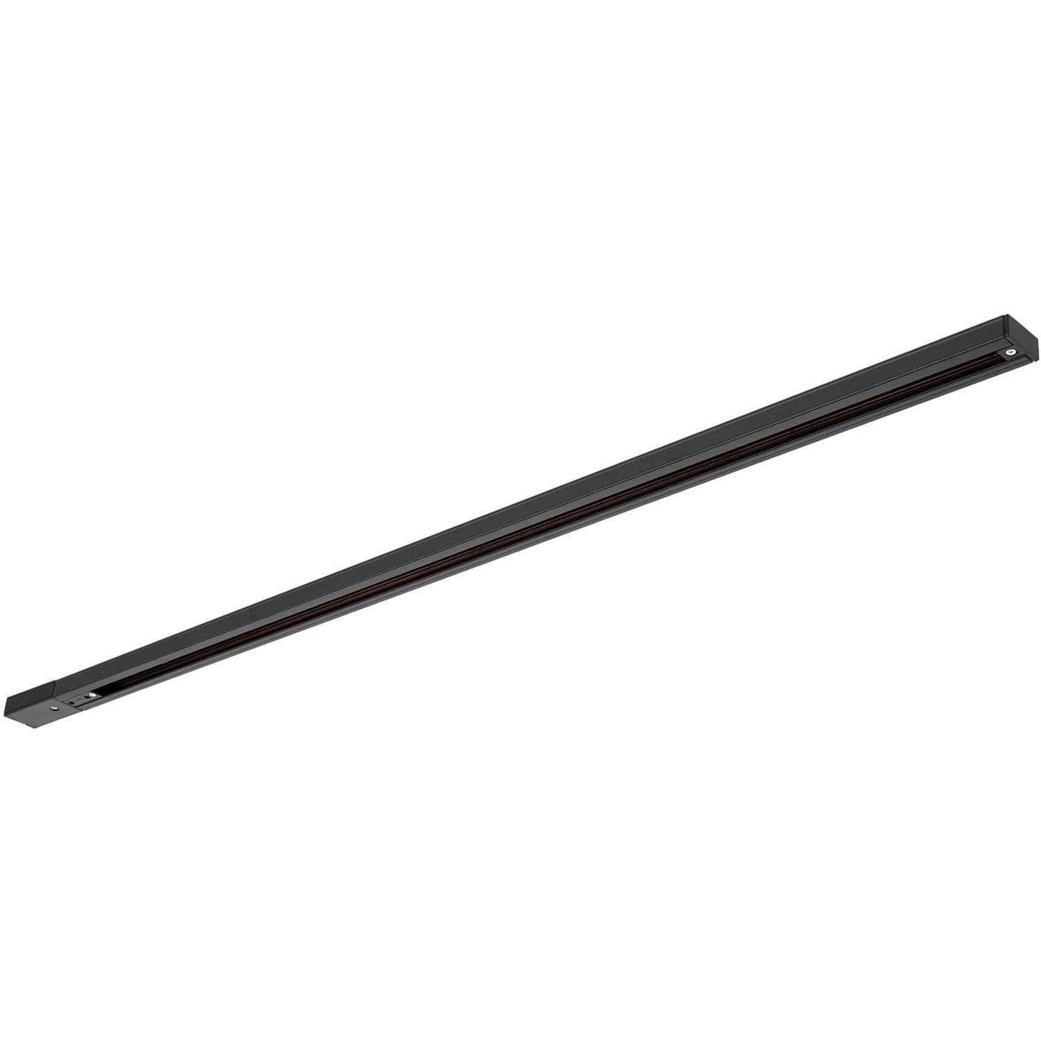 1m Commercial Lighting Display Track - Live & Dead Ends - Black - Single Circuit