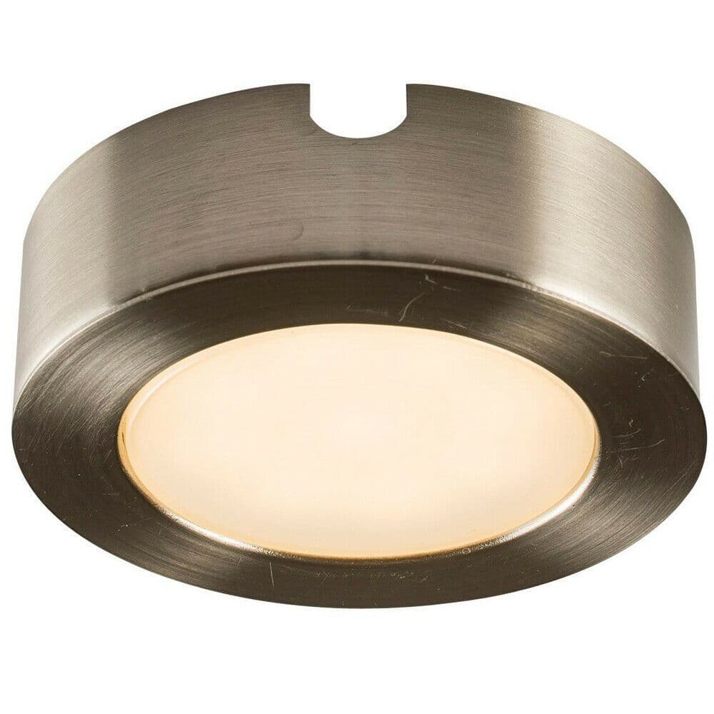 Recess or Surface Under Cabinet LED Light Brushed Chrome Changing