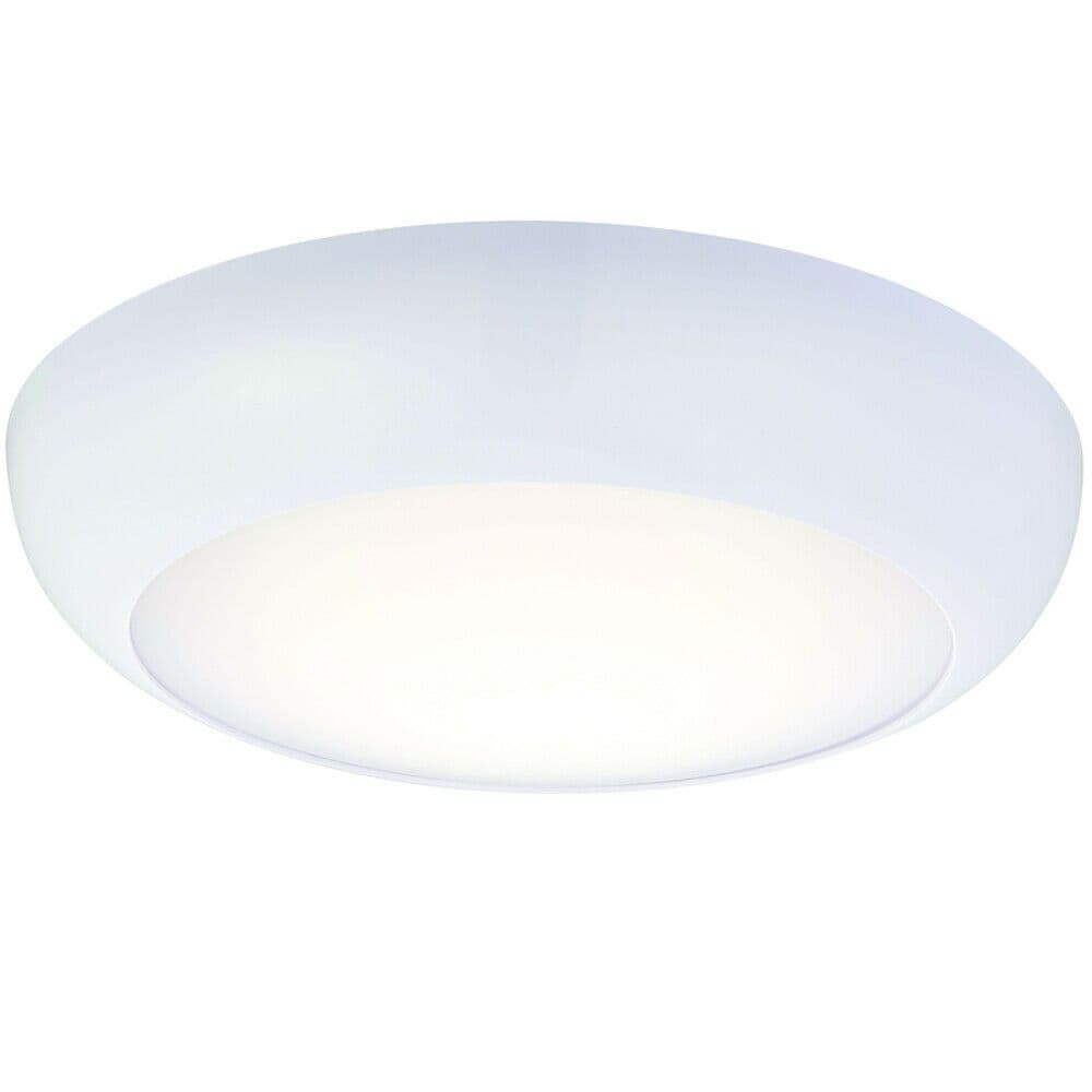 LED Ceiling Light Microwave Sensor & Emergency 12W Cool IP65 Bathroom
