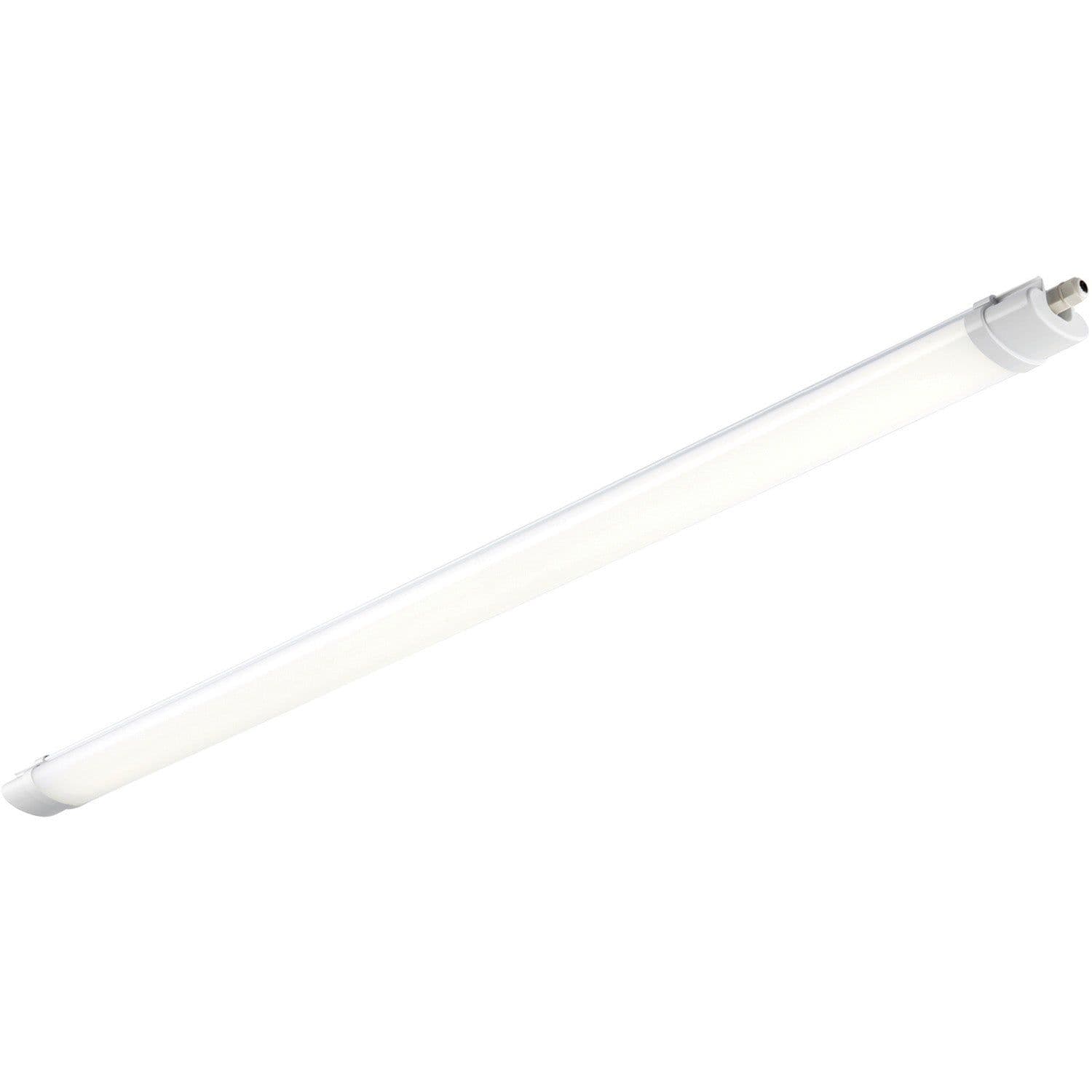4ft IP65 Batten Light Fitting - 36W Daylight White LED - Daisychain Compatible