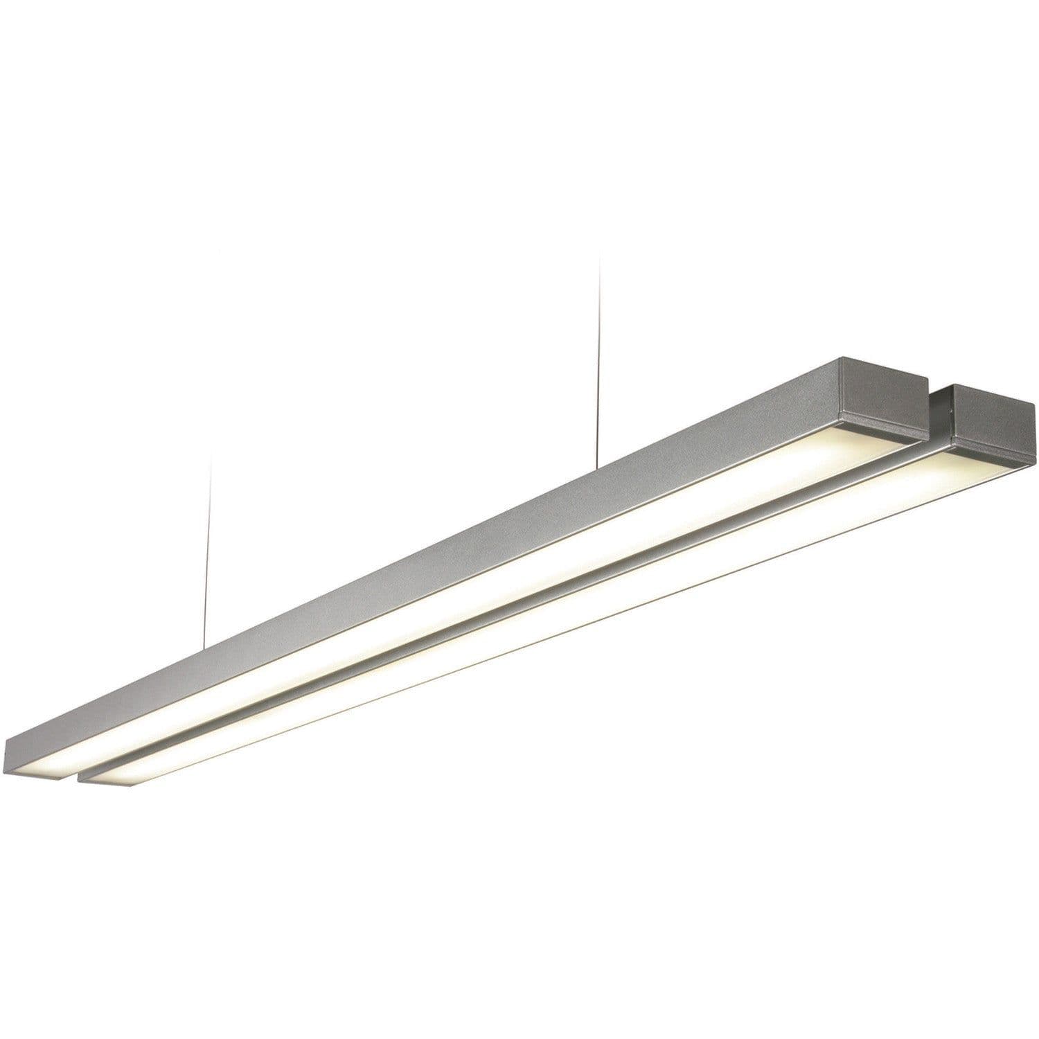 Twin Commercial LED Suspension Light 1494mm x 156mm 2 x 26W CCT LED Module