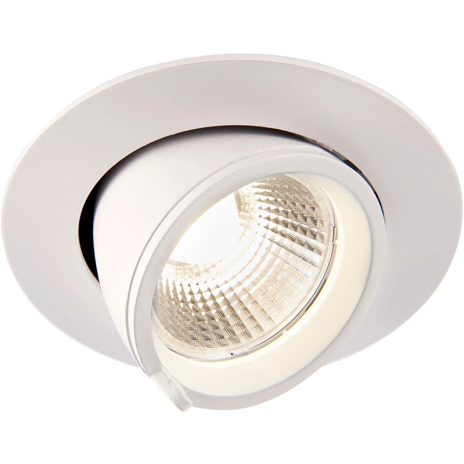 Fully Adjustable Recessed Ceiling Downlight 15W Cool LED Matt
