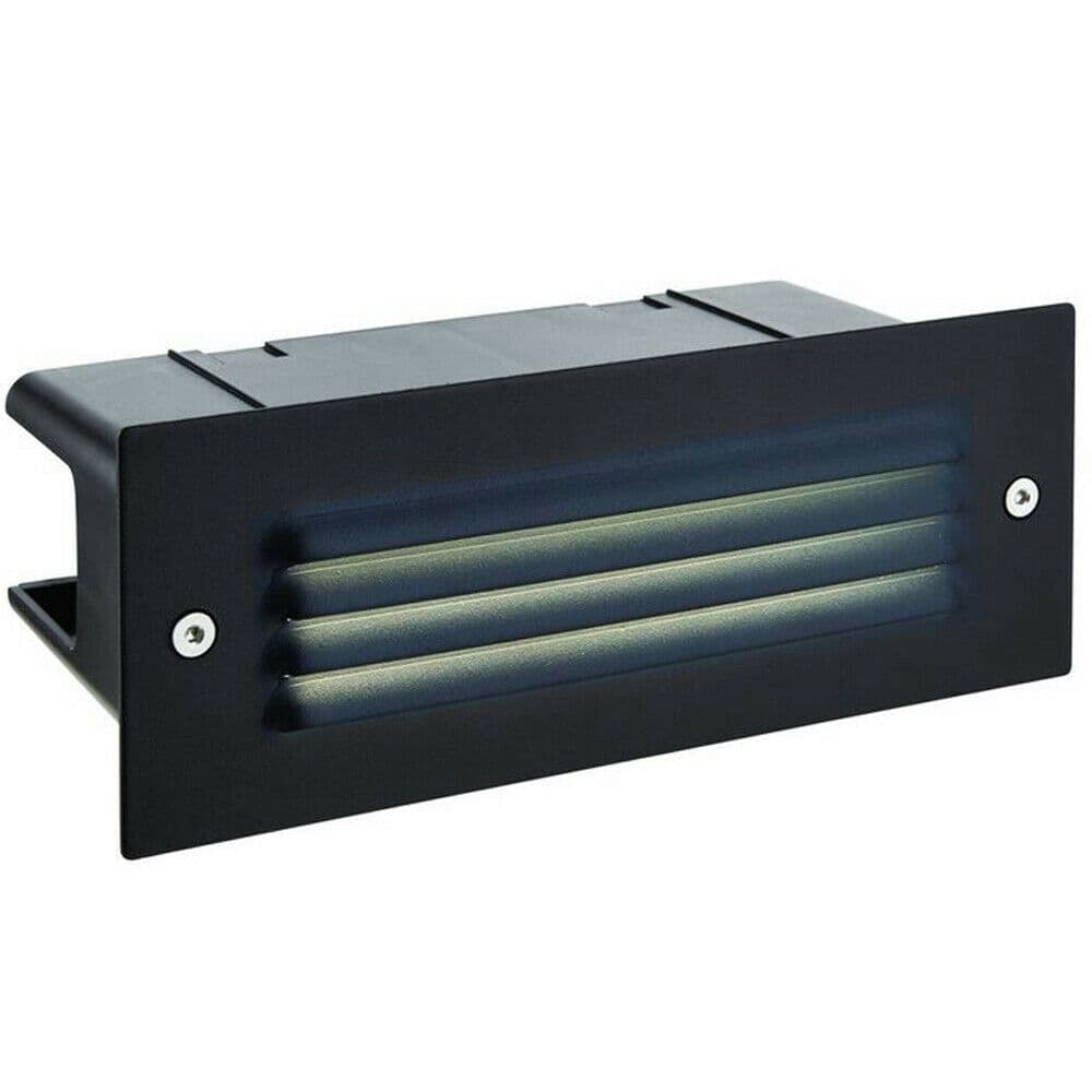 IP44 LED Full Brick Light Textured & Louvre Slotted Grill 3.5W Cool White
