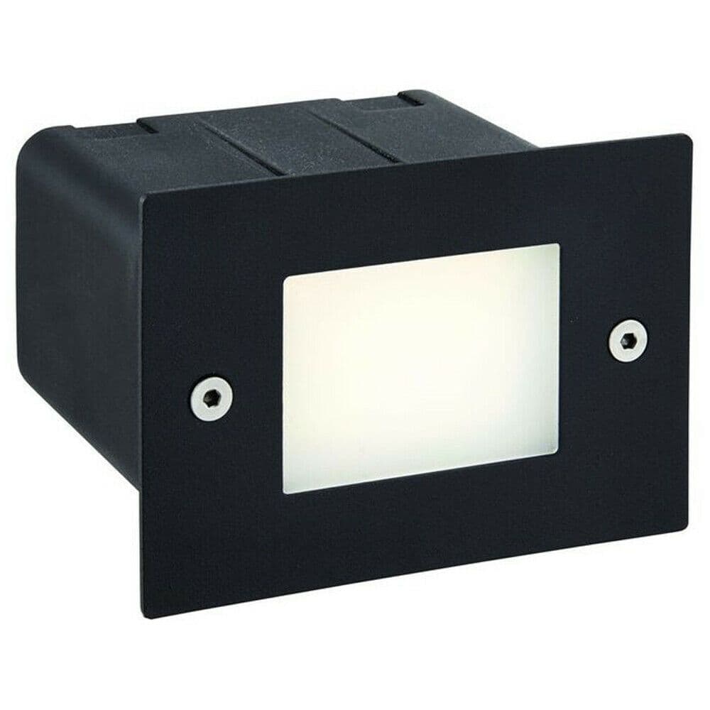 IP44 LED Half Brick Light Textured & Plain Frosted Glass 2W Cool White