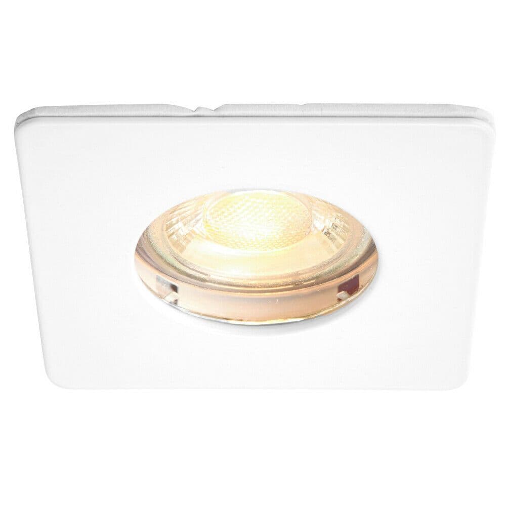 IP65 Bathroom Slim Square Ceiling Downlight Matt Recessed GU10 LED Lamp
