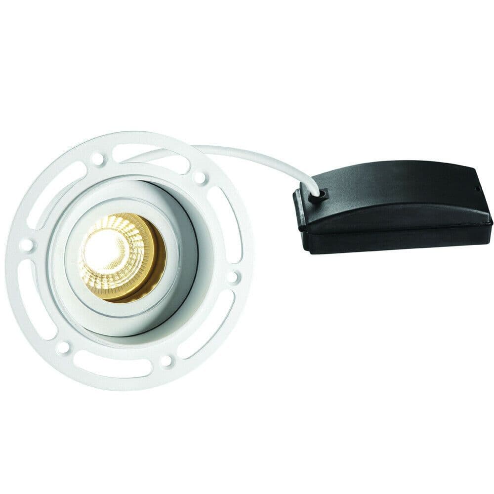 Invisible Plaster Over Round Ceiling Spotlight Matt Adjustable Angle GU10