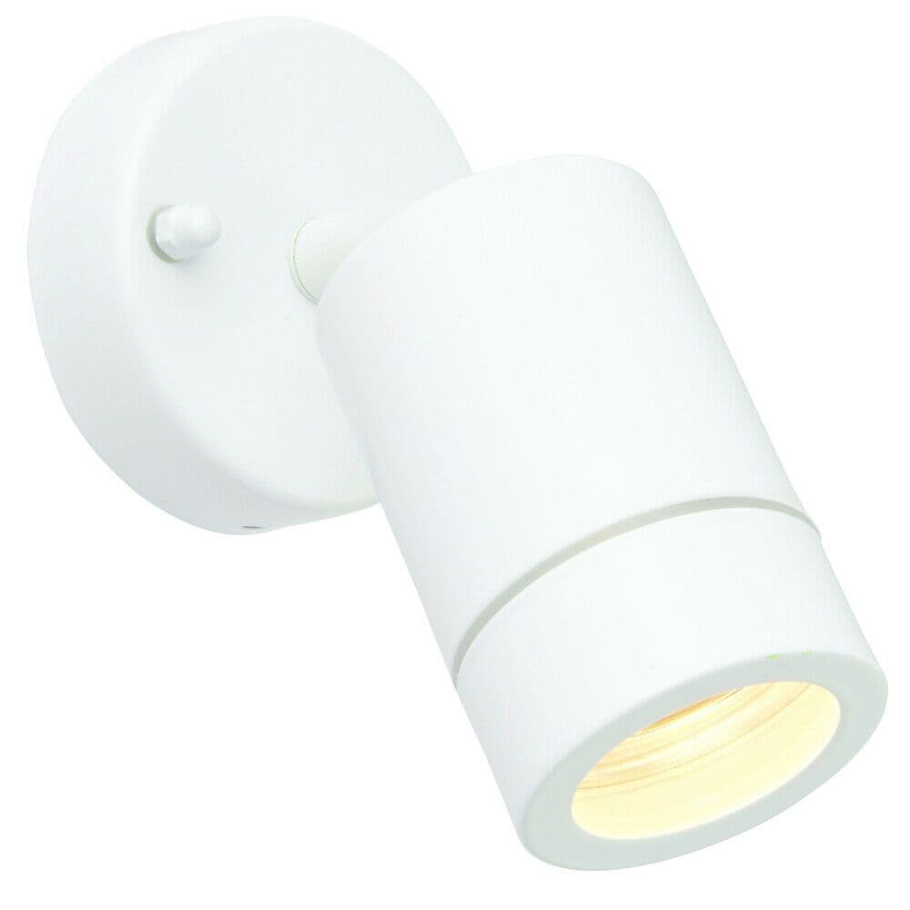 IP44 Outdoor Adjustable Spotlight Gloss GU10 Dimmable Accent Downlight