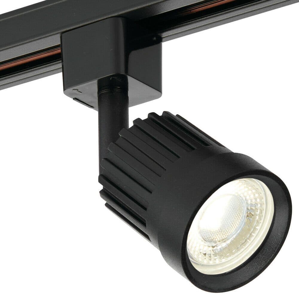 Adjustable Ceiling Track Spotlight Matt Round 10W Cool White LED Downlight