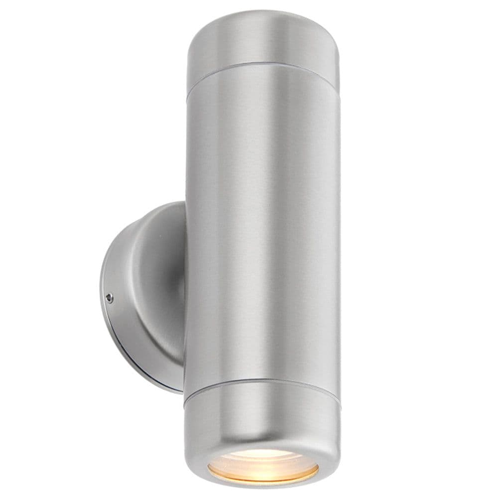 Up & Down Twin Outdoor IP65 Wall Light 2 x 7W LED GU10 Stainless Steel