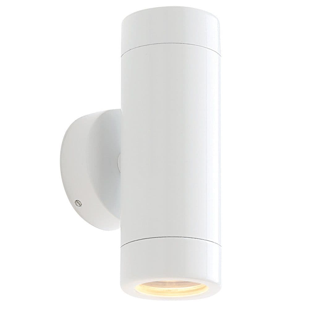 Up & Down Twin Outdoor IP65 Wall Light 2 x 7W LED GU10 Gloss
