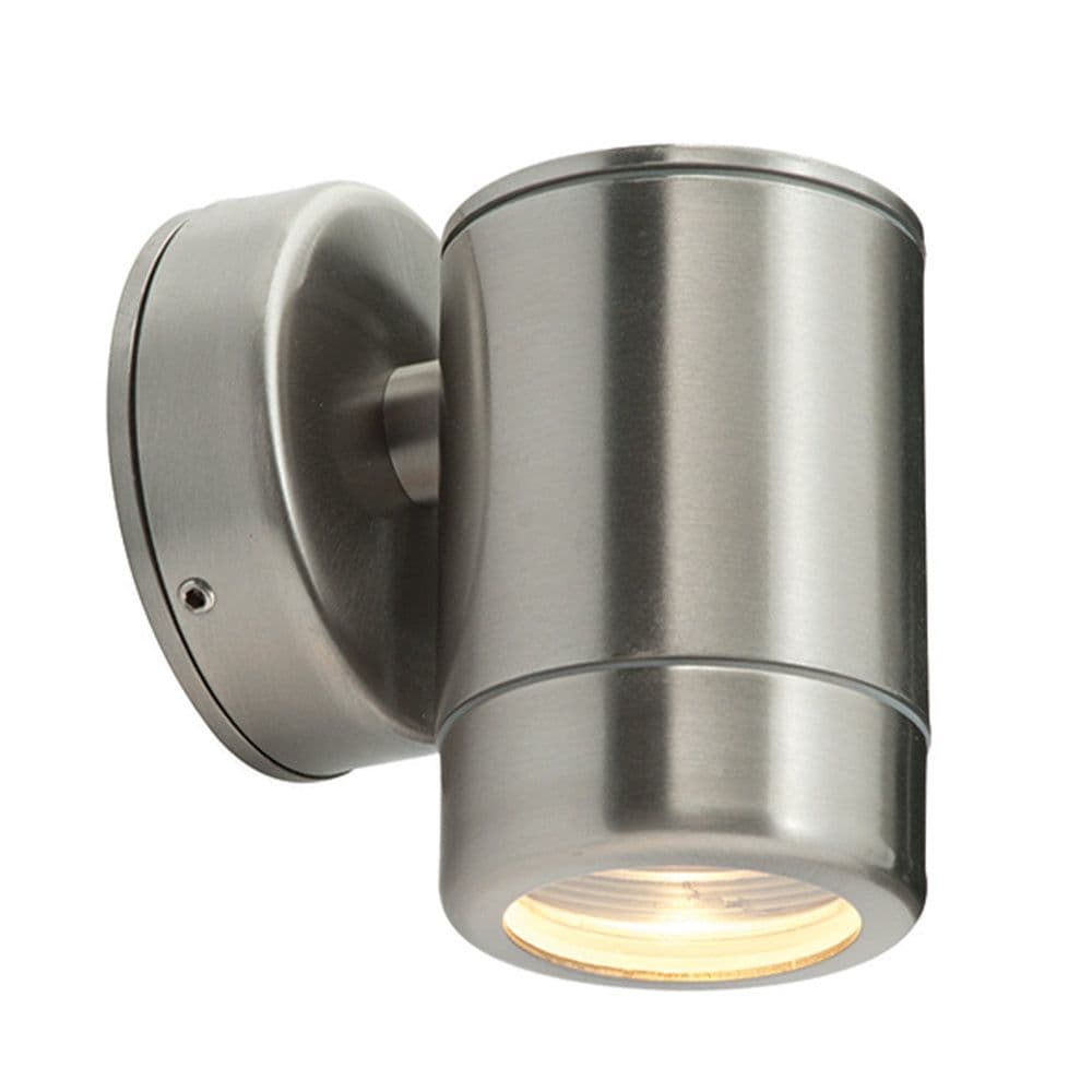 Outdoor IP65 Wall Downlight Dimmable 7W LED GU10 Brushed Stainless Steel