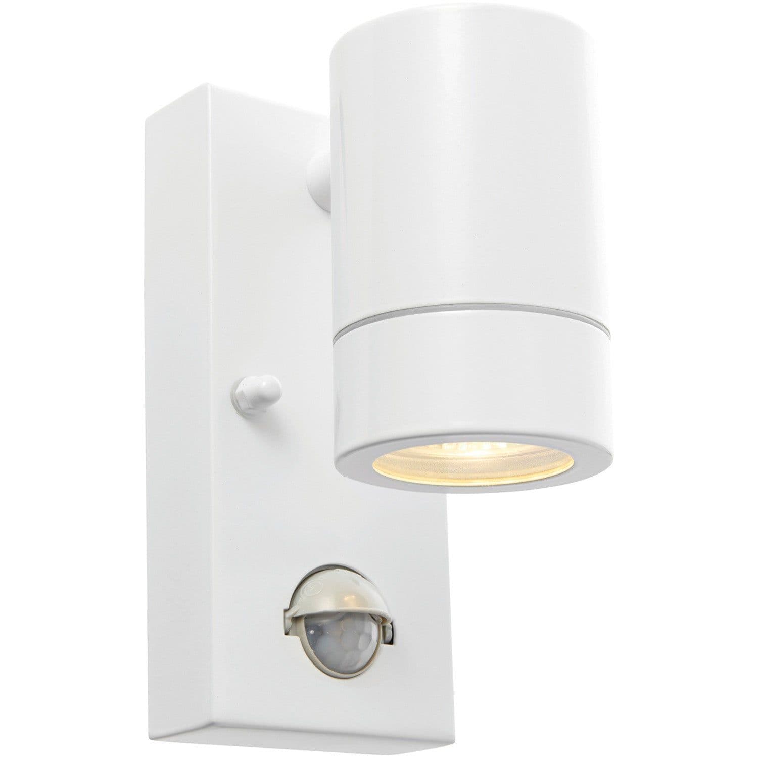 Outdoor IP44 Wall Downlight PIR Sensor 7W GU10 LED Gloss