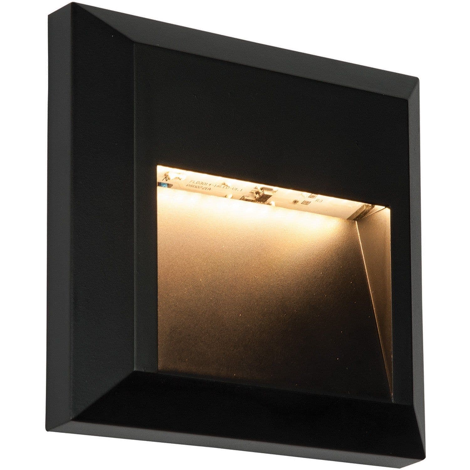 Square IP65 Pathway Guide Light Indirect 1.1W Warm White LED ABS Plastic