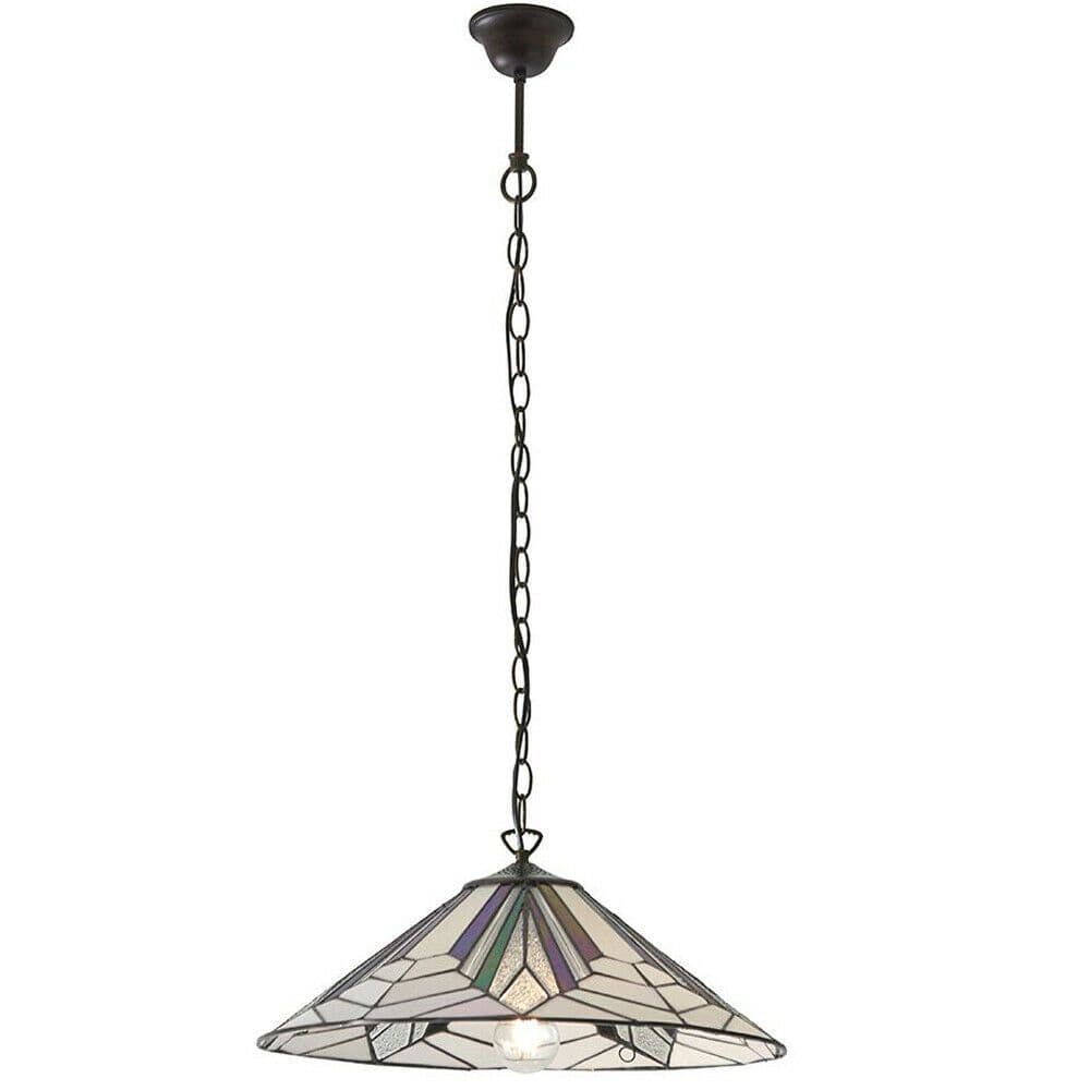 Tiffany Glass Hanging Ceiling Pendant Light Chain Deco Lamp Shade i00077