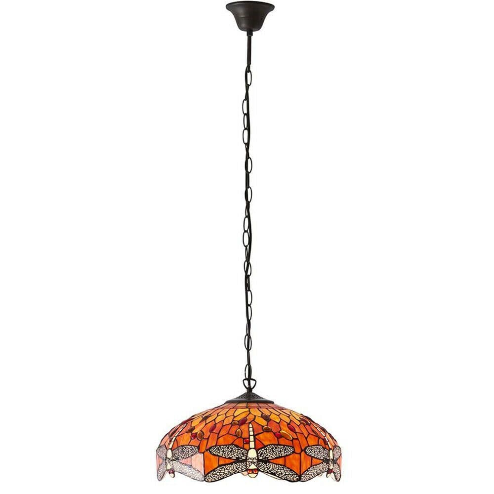 Tiffany Glass Hanging Ceiling Pendant Light Dragonfly 3 Lamp Shade i00112