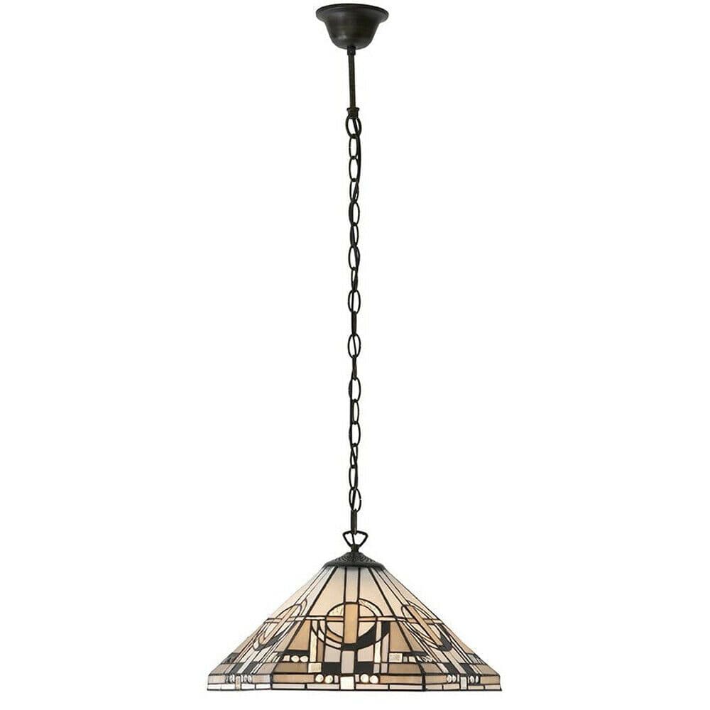 Tiffany Glass Hanging Ceiling Pendant Light Chain 1 Lamp Shade i00136