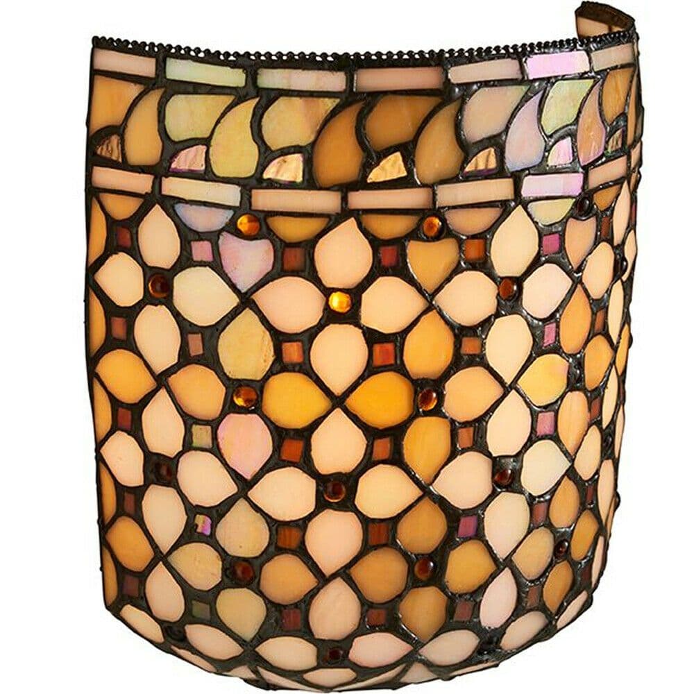 Tiffany Glass Wall Light Geometric Beads Shade Interior Sconce i00254