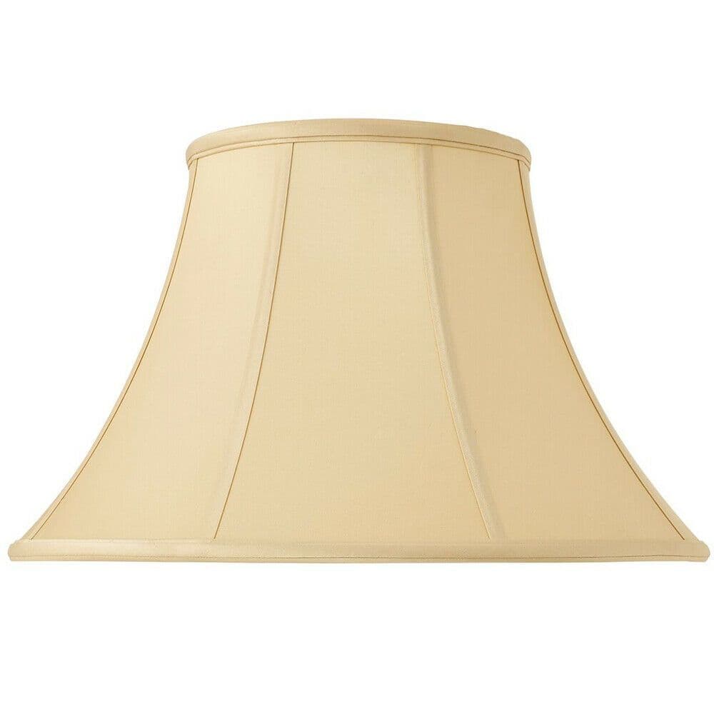 16" Inch Luxury Bowed Tapered Lamp Shade Traditional Honey Silk Fabric &
