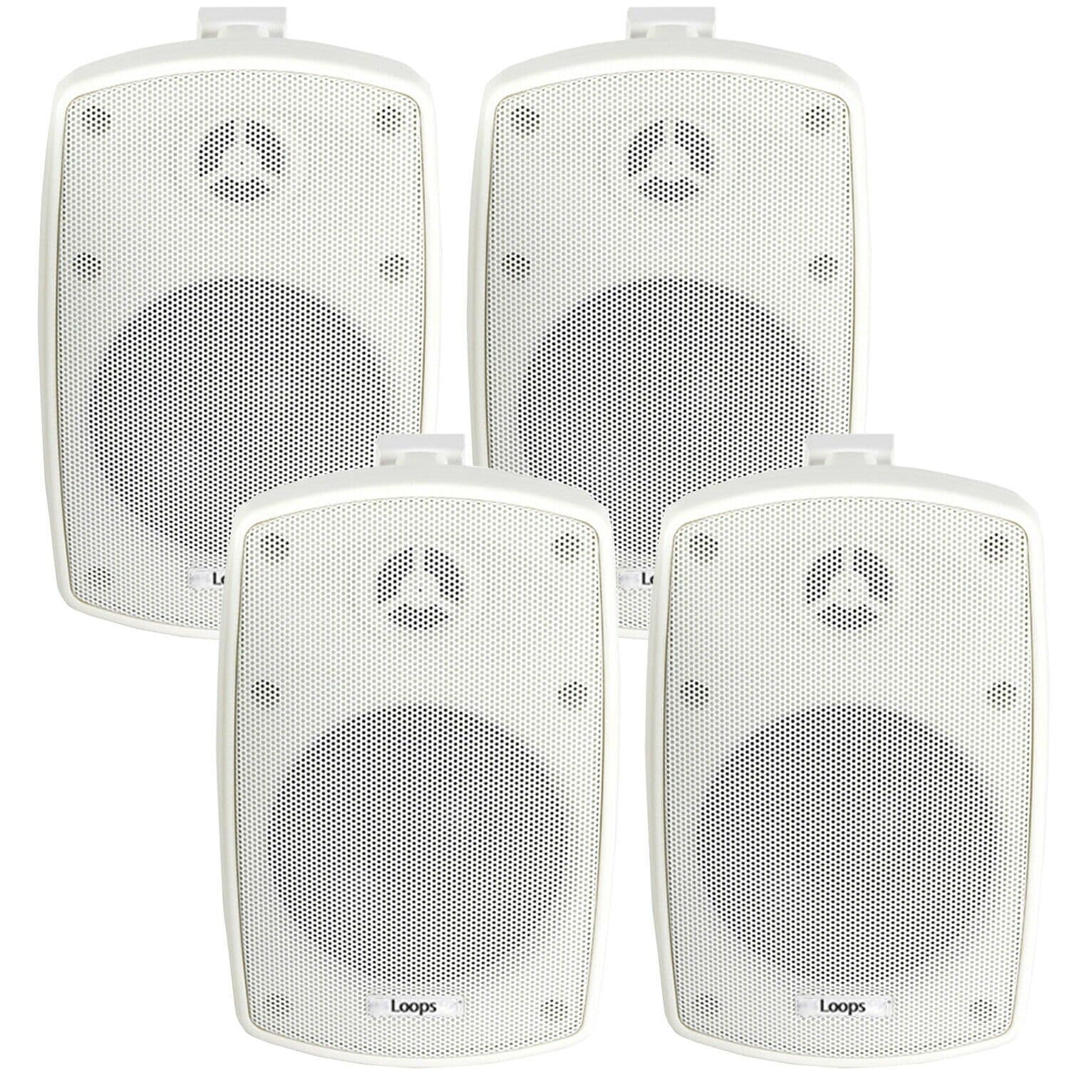 4x 8" 160W Outdoor Rated Speakers 8 OHM Weatherproof Wall Mounted HiFi