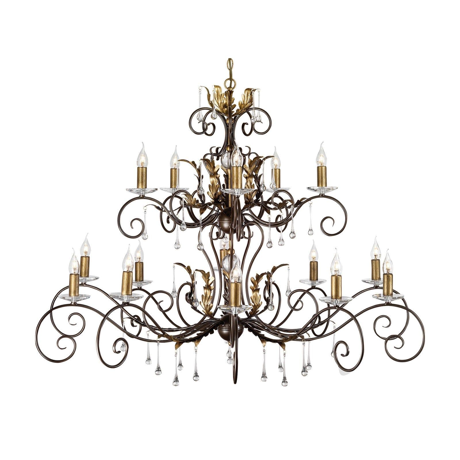 15 Bulb Handmade Chandelier Hanging Pendant LIght LED E14 60W Bulb