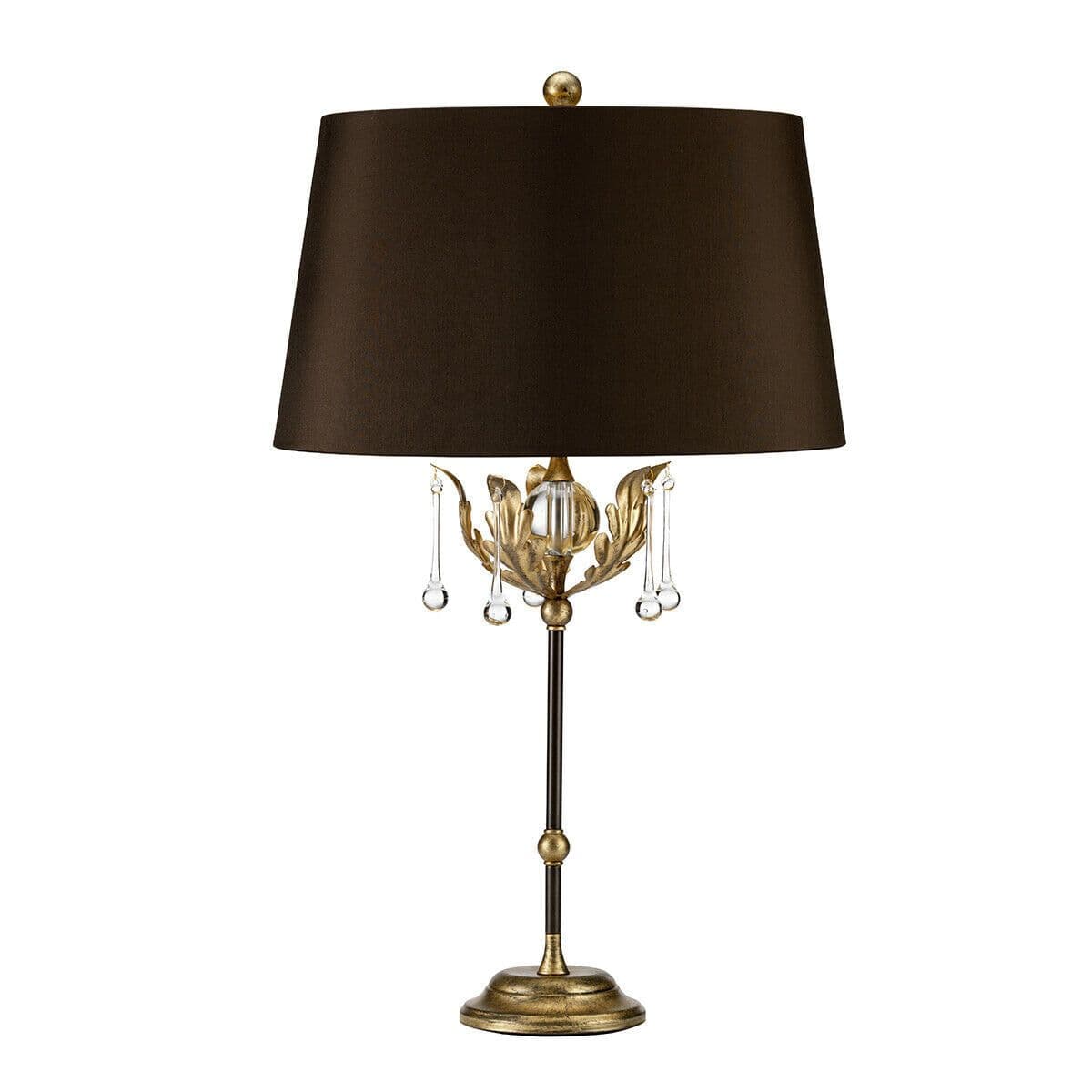 Table Lamp Handmade Glass Drops Shade Bronze Gold LED E27 60W Bulb
