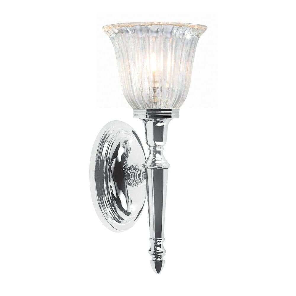 IP44 Wall Light Tulip Shape Glass LED Included Chrome LED G9 3.5W
