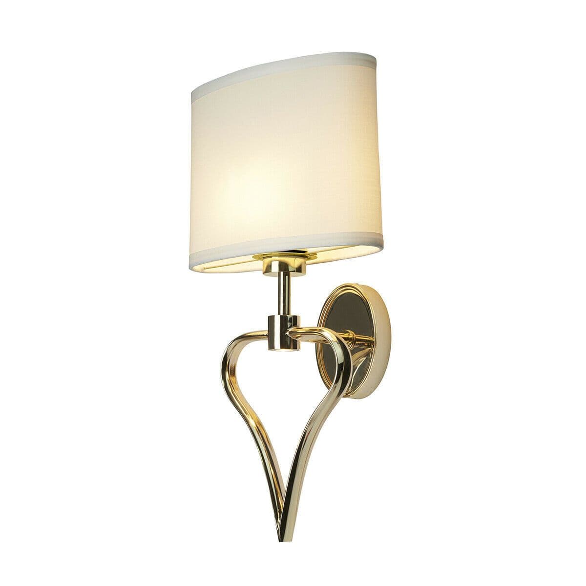 Twin Wall Light Heart Shaped Frame Shade French Gold LED G9 3.5W