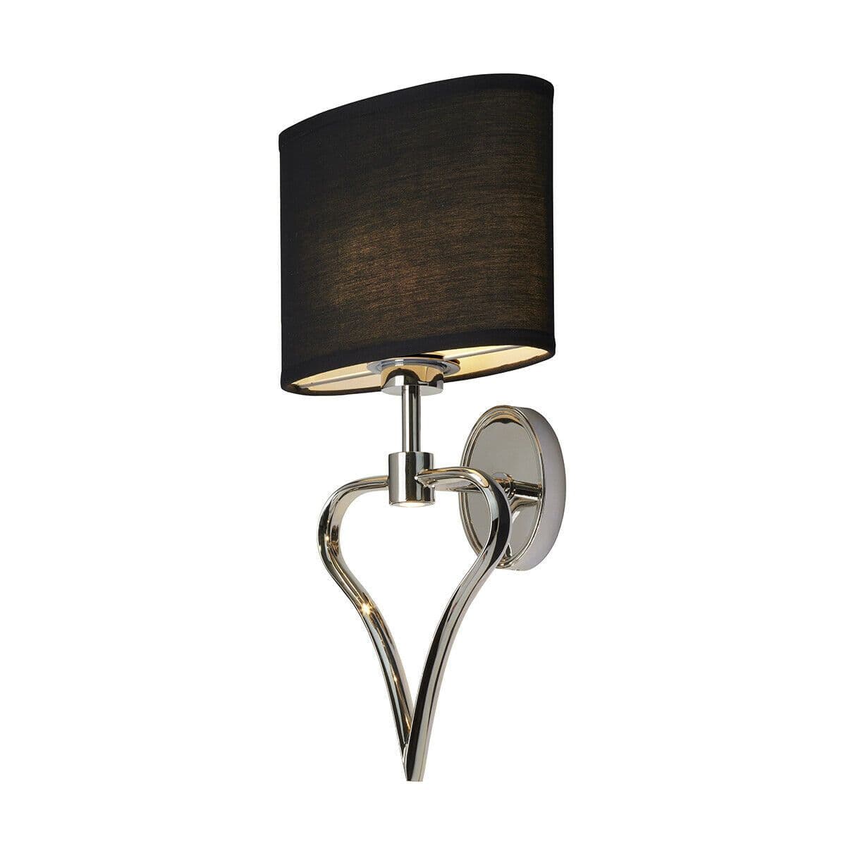Twin Wall Light Heart Shaped Frame Shade Polished Chrome LED G9 3.5W