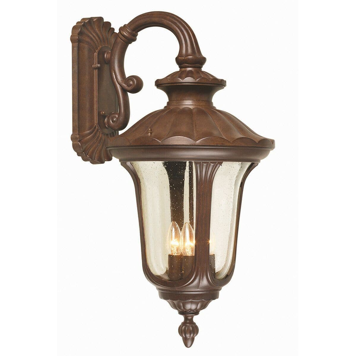Outdoor IP44 4Wall Light Rusty Patina LED E14 60W