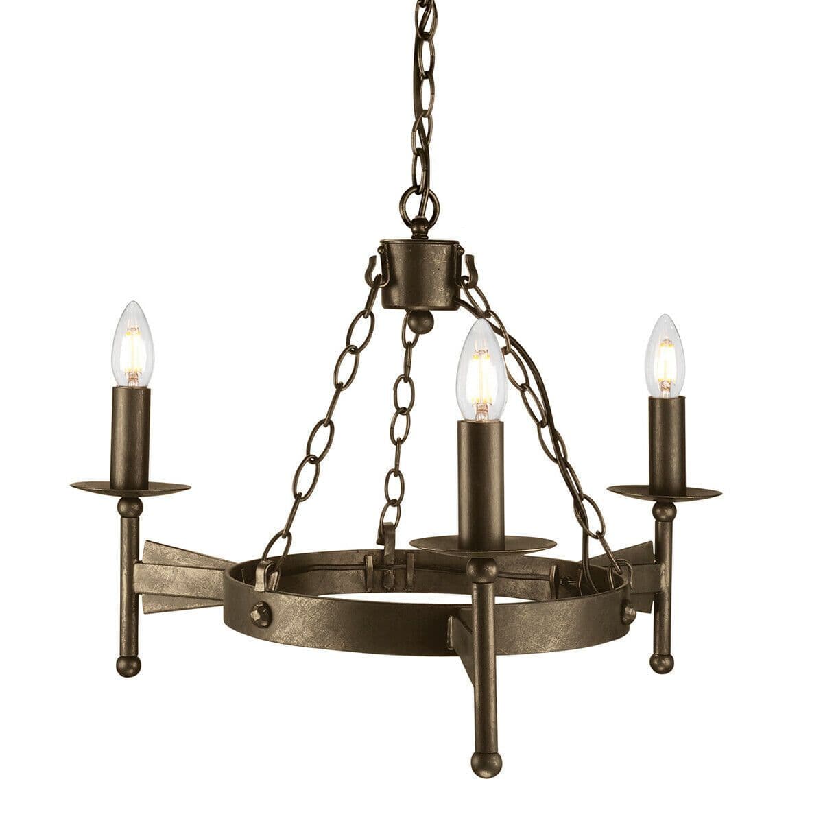 3 Bulb Chandelier Hanging Pendant LIght Old LED E14 60W Bulb