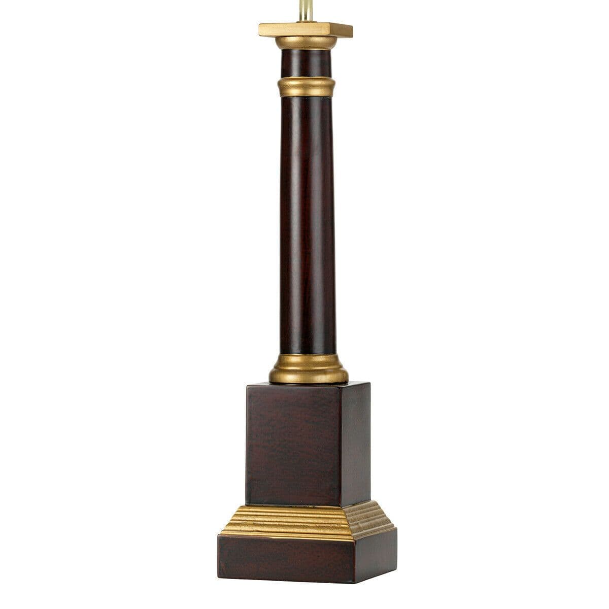 Table Lamp Oxblood & Painted Square & Cylindrical Shade Not Inc LED E27 60w