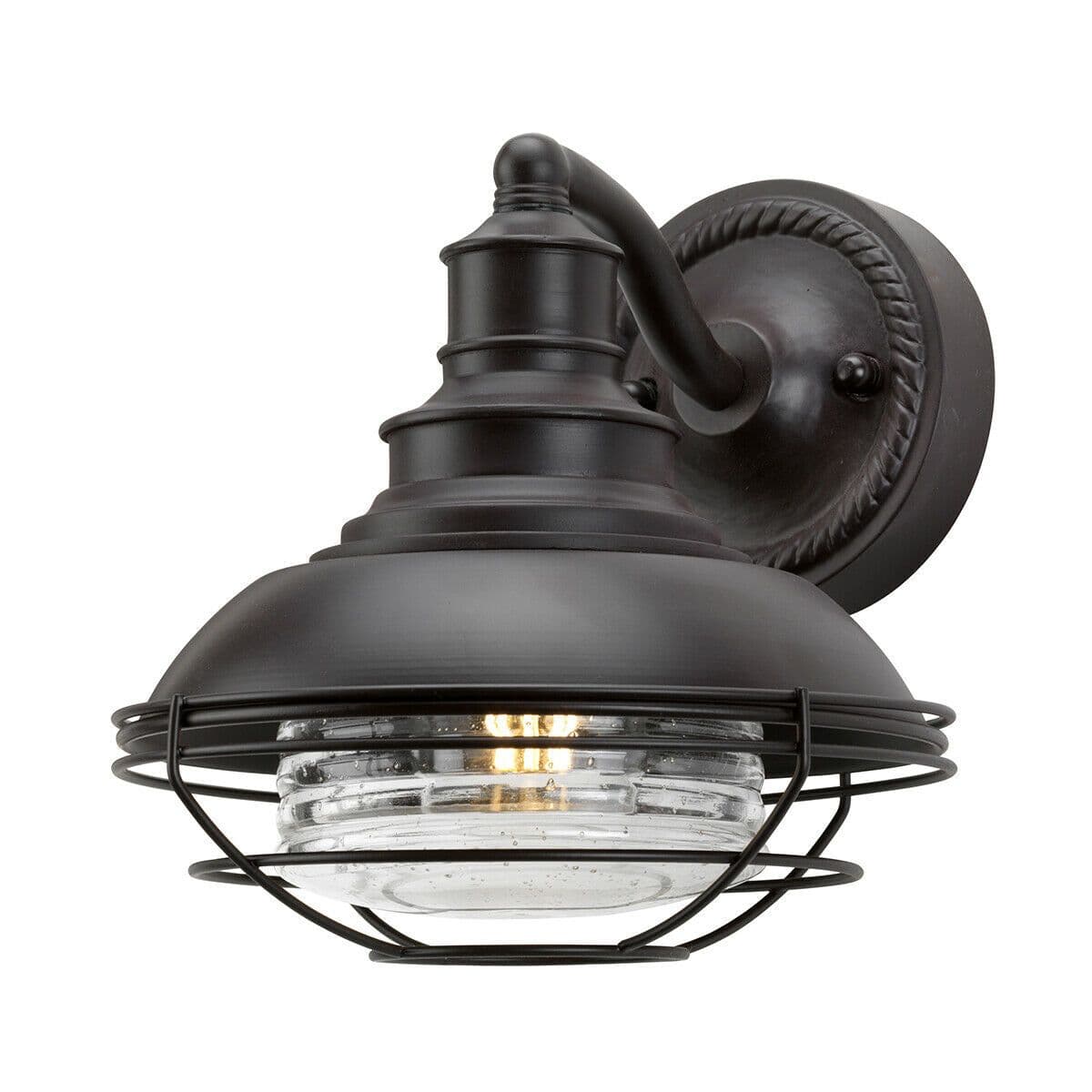 IP43 Wall Light Sconce Old Bronze LED E27 60W Bulb Outside External