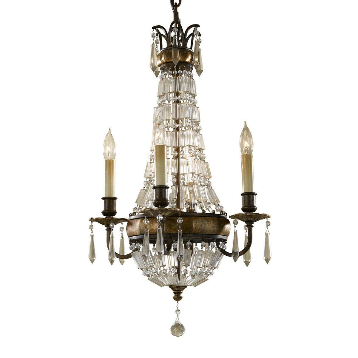 4 Bulb Chandelier LIght Oxidized British LED E14 60W