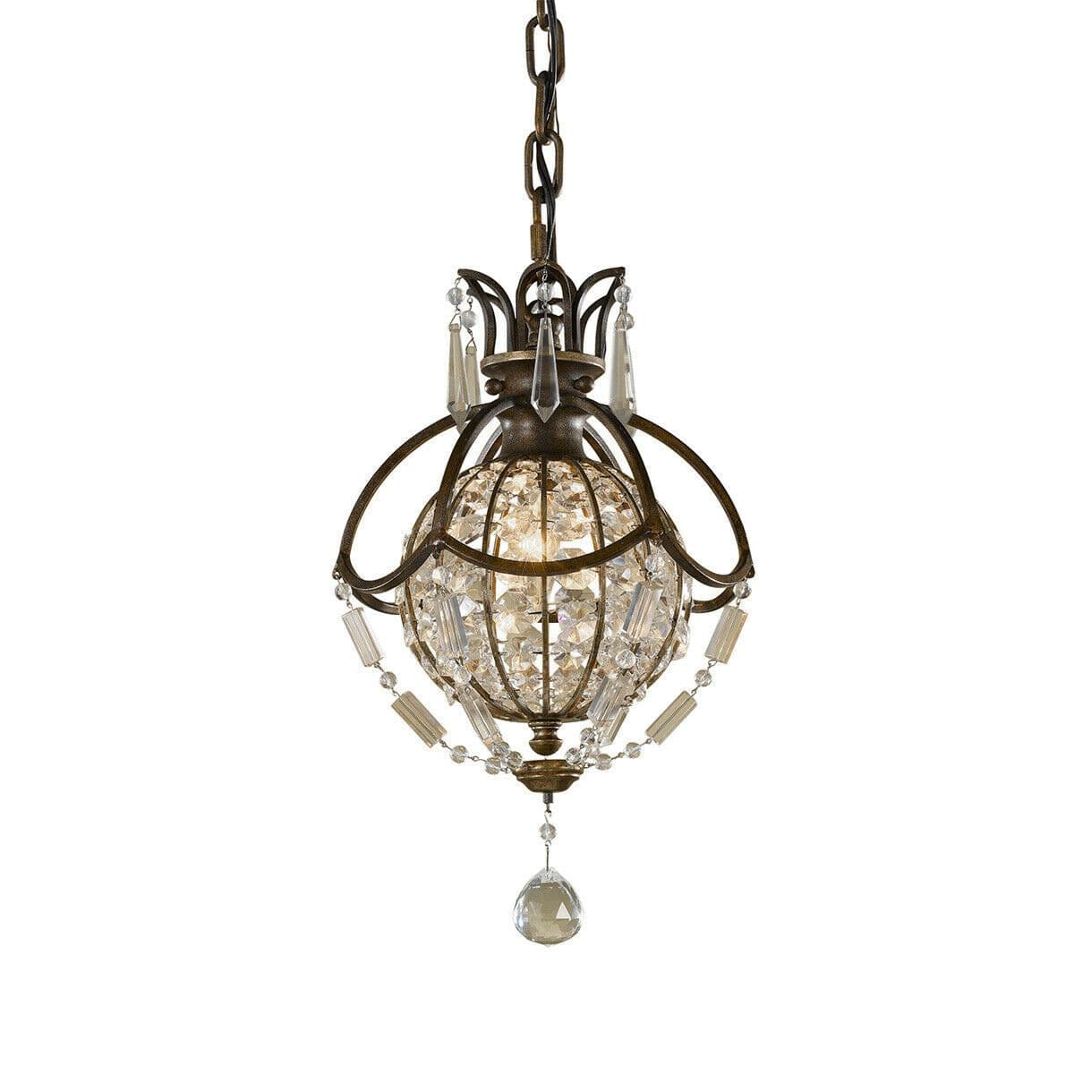 1 Bulb Ceiling Pendant Light Fitting Oxidized British LED E14 60W