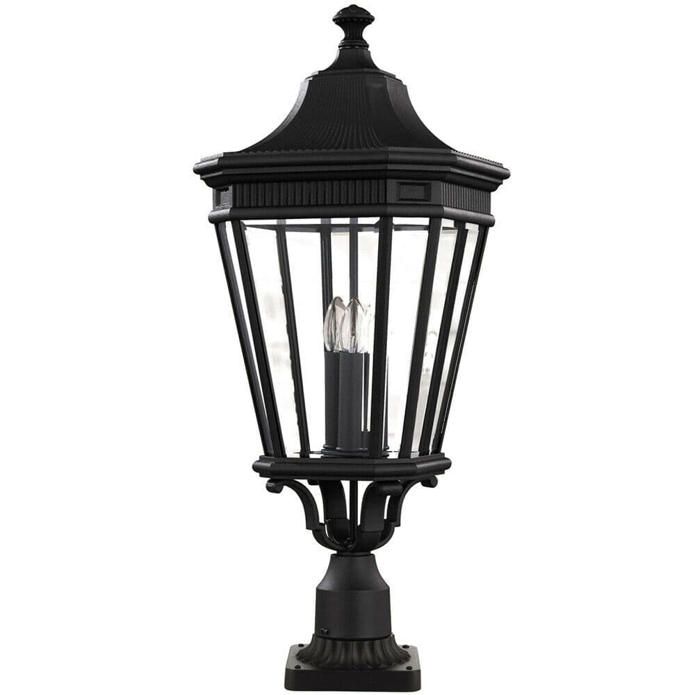 Outdoor IP44 3 Bulb Wall Ground Pedestal Light LED E14 60W d00674
