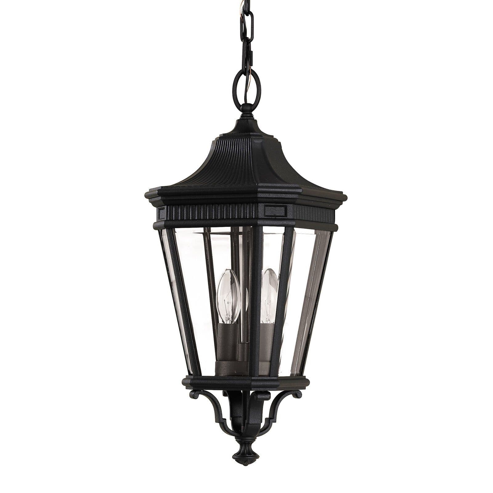 IP23 2 Bulb Chain Lantern LED E14 60W Bulb Outside External
