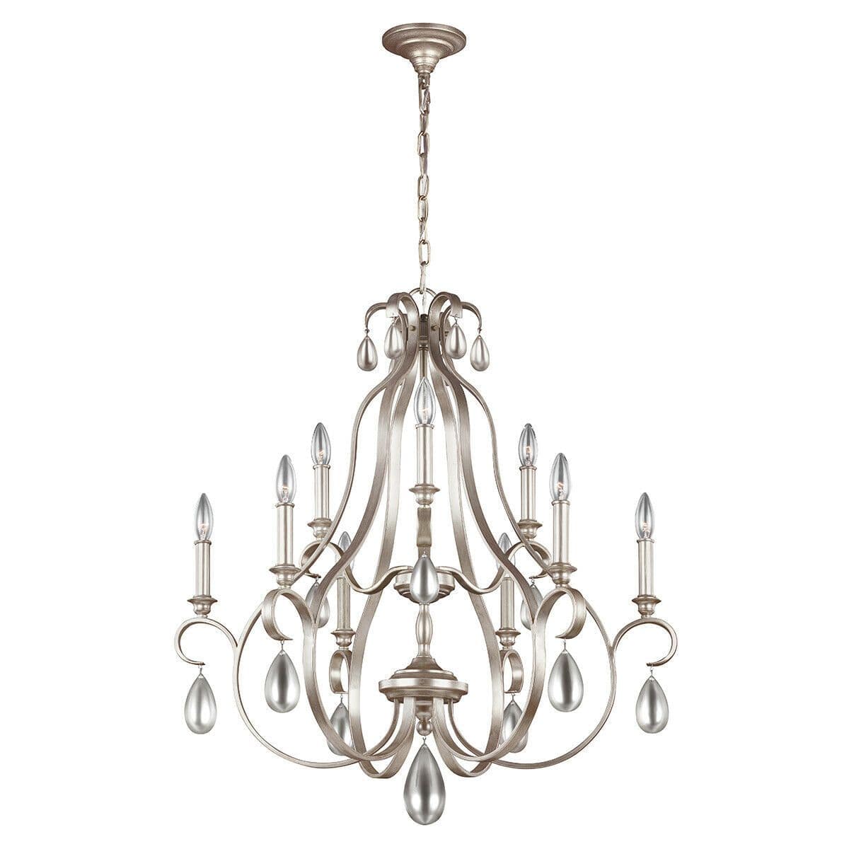 9 Bulb Chandelier Hanging Pendant LIght Sunrise LED E14 60W Bulb