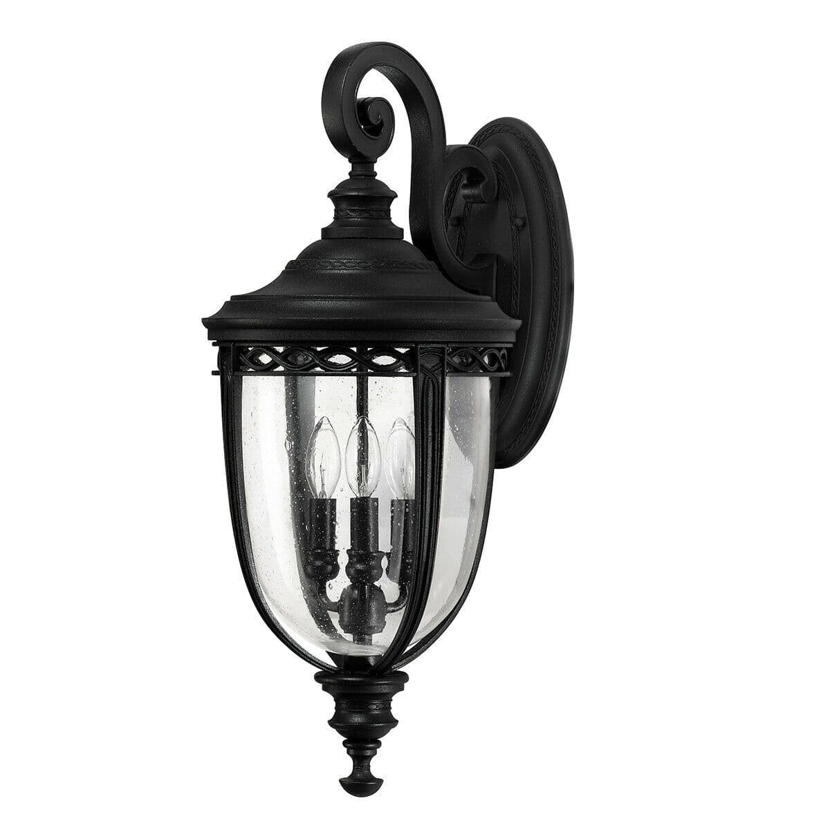 Outdoor IP44 3 Bulb Wall Light Sconce LED E14 60W Bulb External d00708