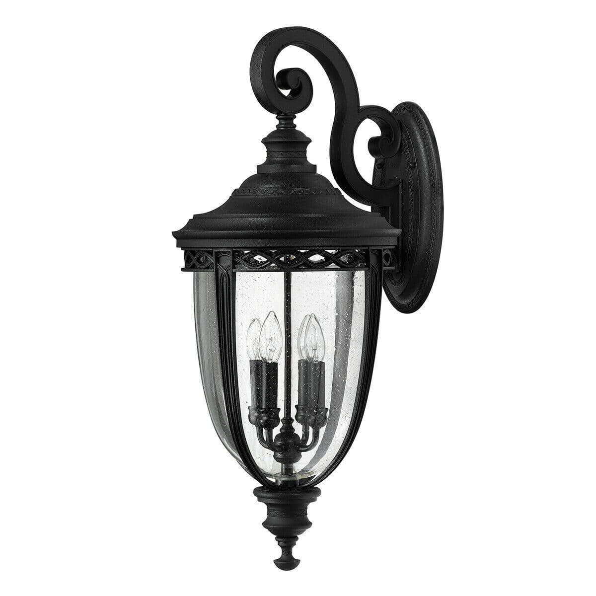 Outdoor IP44 4 Bulb Wall Light Sconce LED E14 60W Bulb Outside External