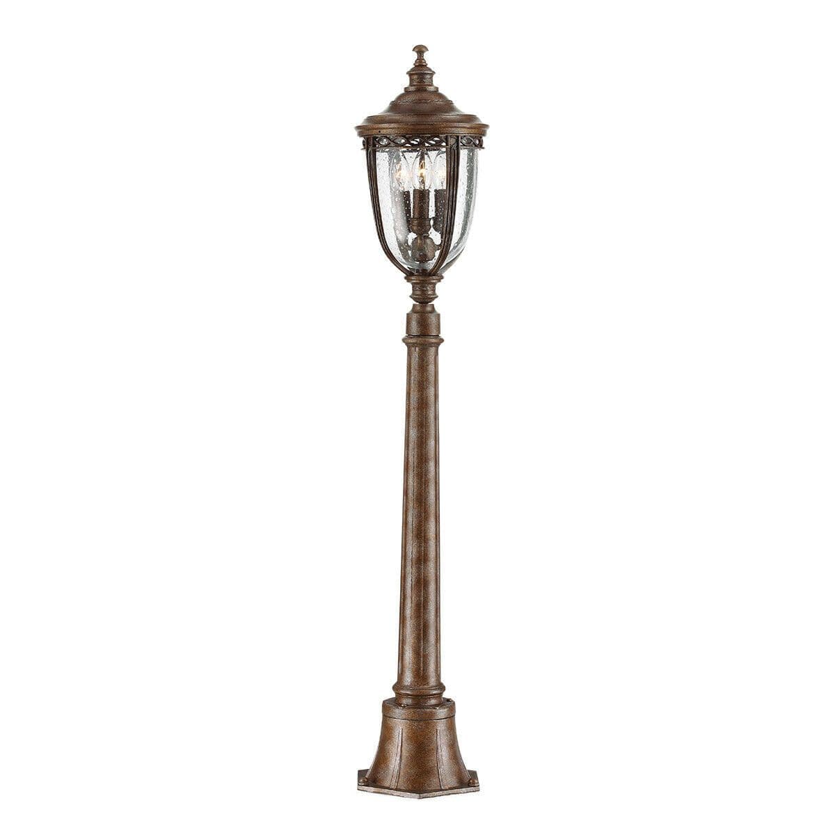 Outdoor IP44 3 Bulb Short Mini Lamp Post Pillar British LED E14 60W