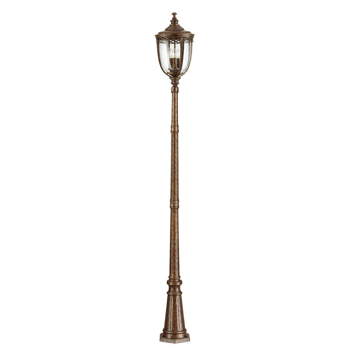 Outdoor IP44 3 Bulb Lamp Post British LED E14 60W Bulb Outside External