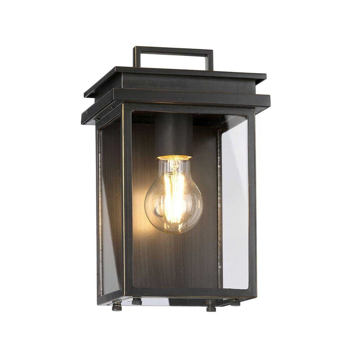 Outdoor IP44 1 Bulb Wall Light Lantern Antique LED E27 60W d00746
