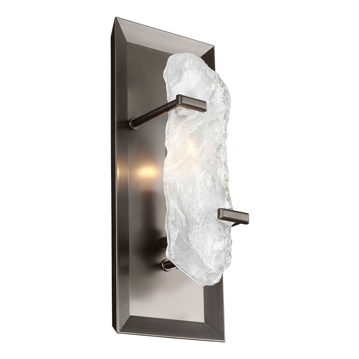 Wall Light Crystal Glass Facing Concealed Bulb Antique LED E14 60W