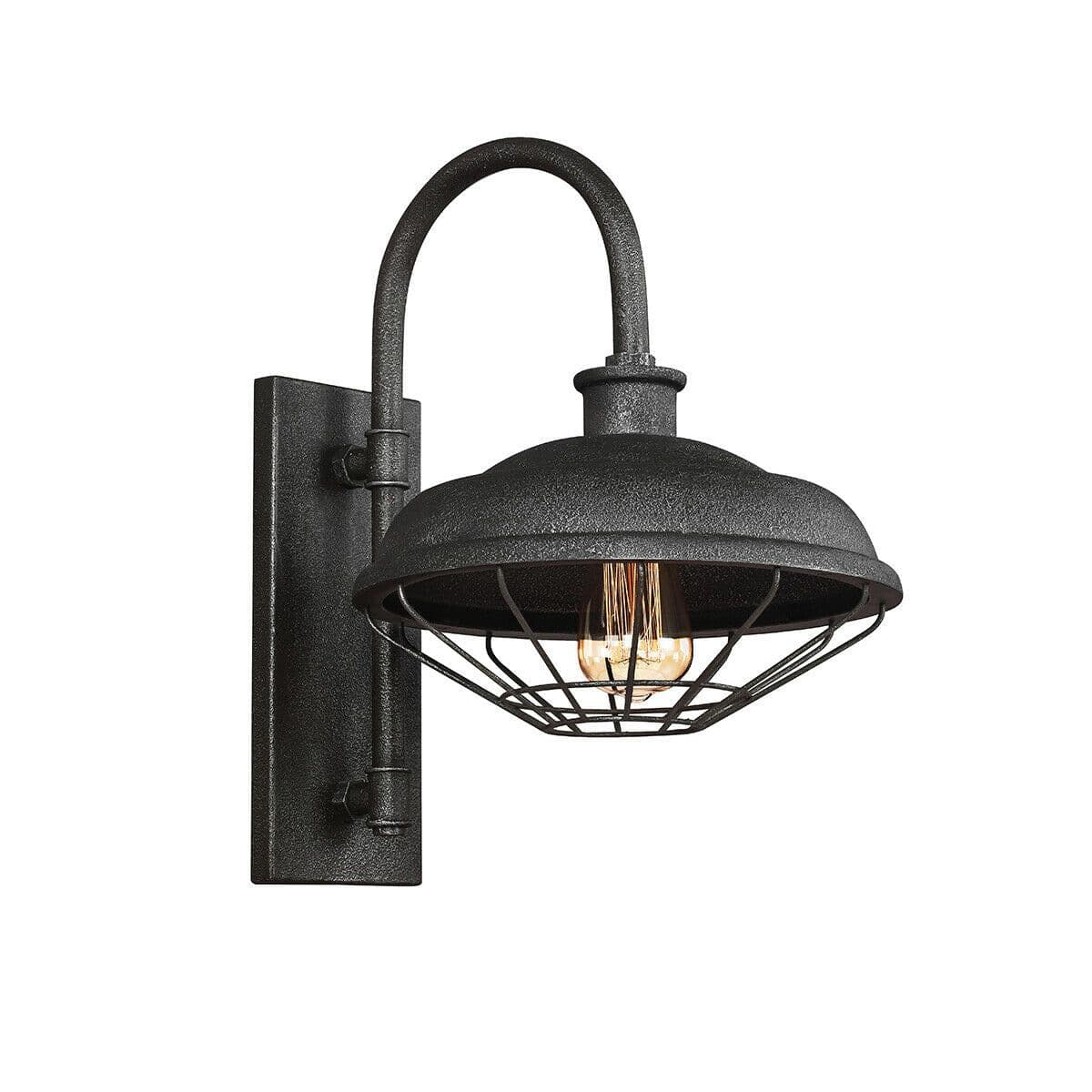 Wall Light Gooseneck Metal Arched Shade Design Slated Metal LED E27 60W