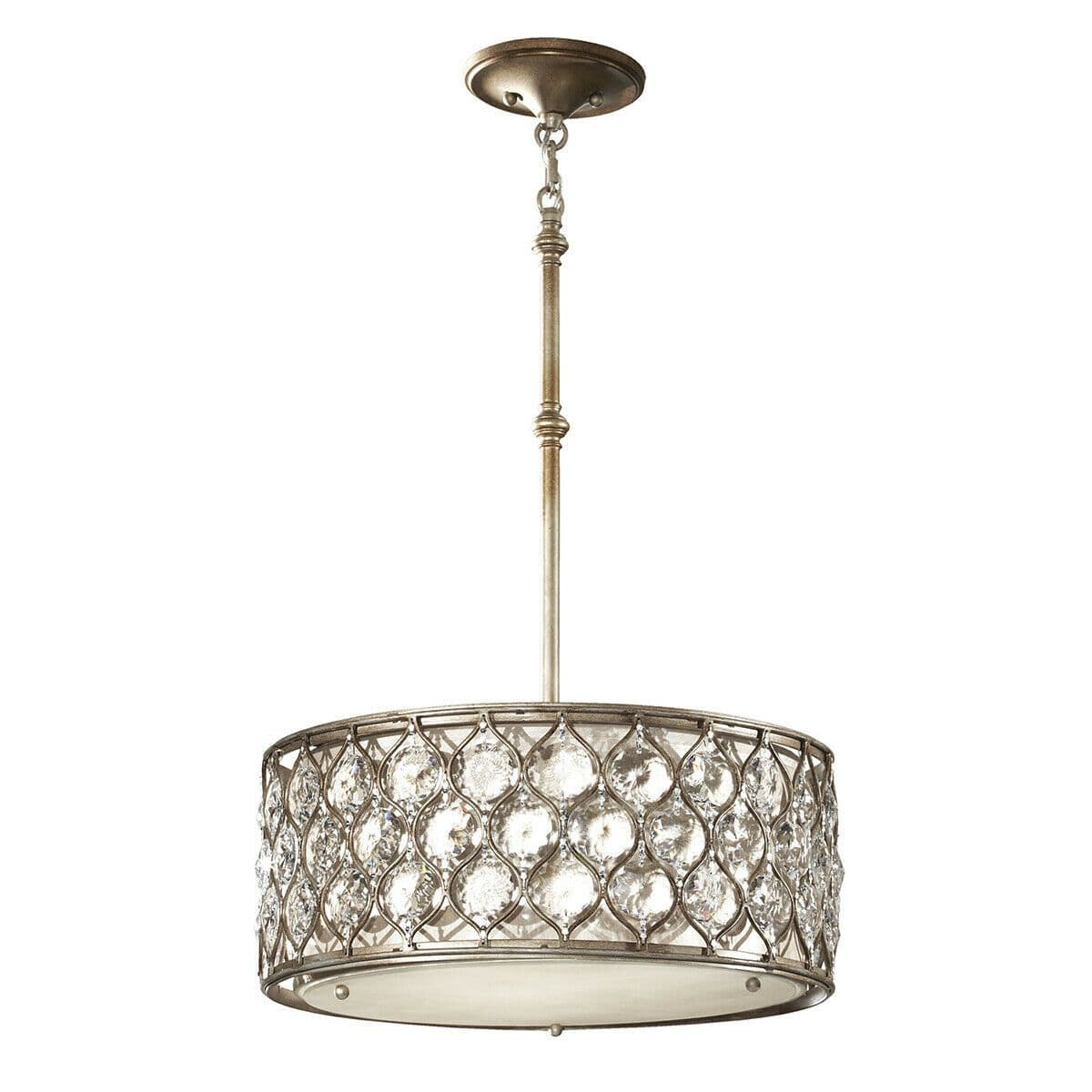 3 Bulb Ceiling Pendant Light Fitting Burnished LED E27 60W Bulb