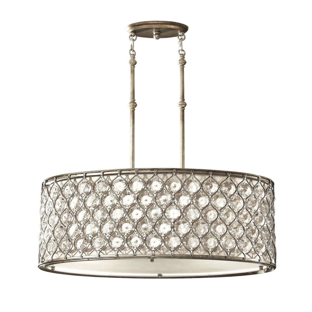 3 Bulb Ceiling Pendant Light Fitting Burnished LED E27 100W Bulb