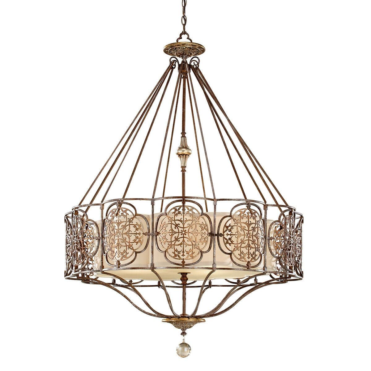 4 Bulb Chandelier LIght British Oxidized LED E27 60W